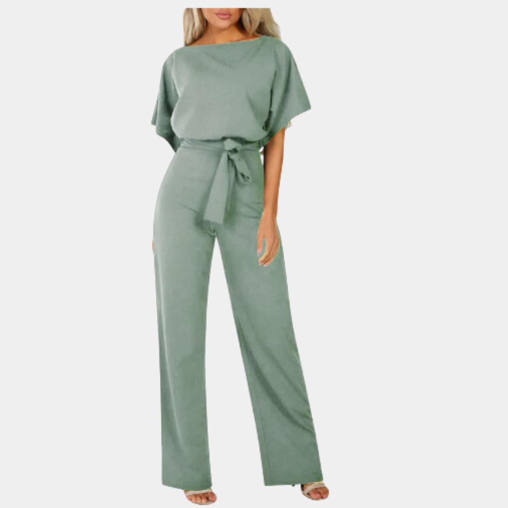 Jasminique Chic Jumpsuit - Brede Pijpen & Getailleerd Taille Ontwerp