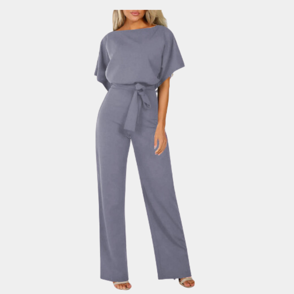 Jasminique Chic Jumpsuit - Brede Pijpen & Getailleerd Taille Ontwerp