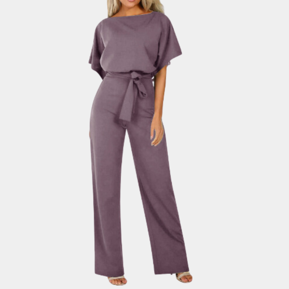 Jasminique Chic Jumpsuit - Brede Pijpen & Getailleerd Taille Ontwerp