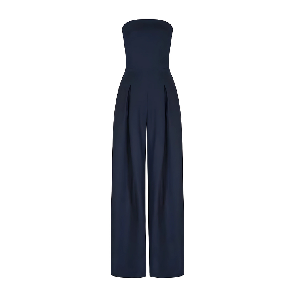 Jasminique Jumpsuit – Strapless Bovenkant & Wijde Pijpen Verlengend