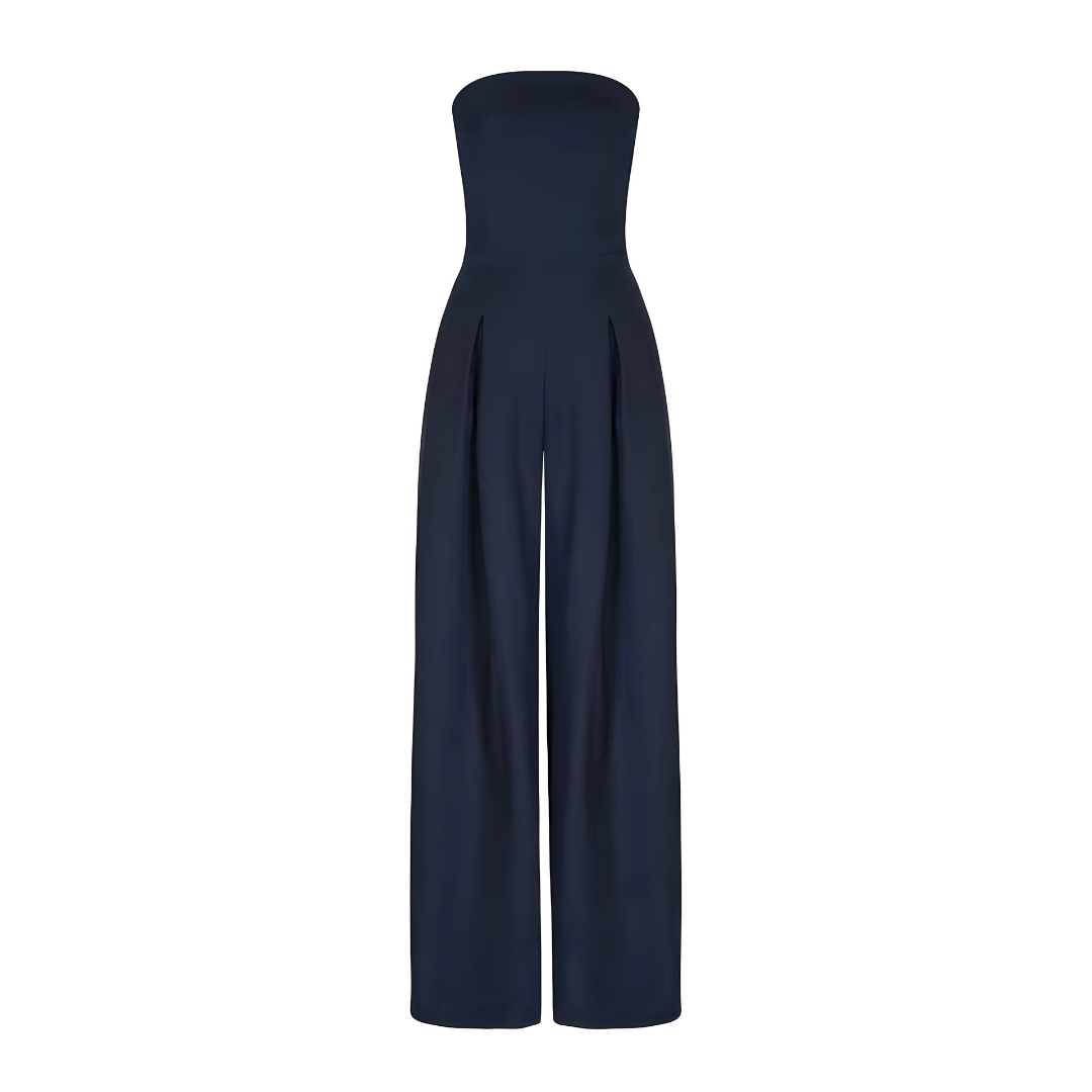 Jasminique Jumpsuit – Strapless Bovenkant & Wijde Pijpen Verlengend