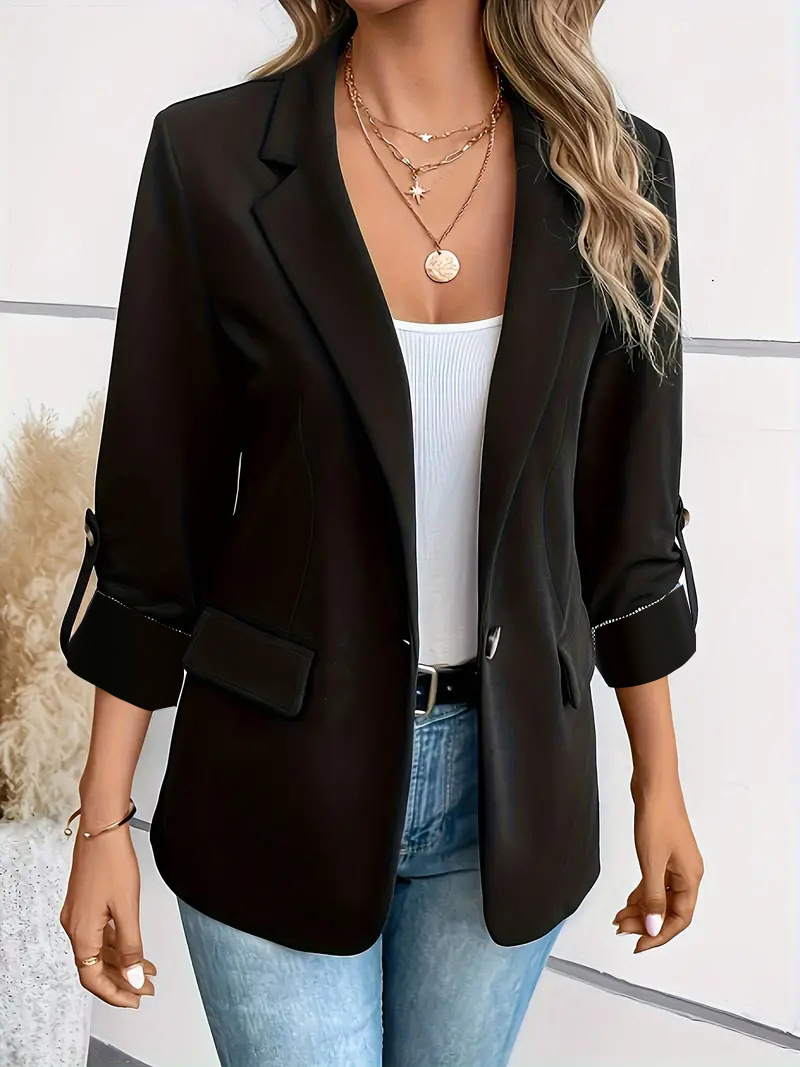 Jasminique Blazer – Katoen-Polyestermix & Flexibele Vorm